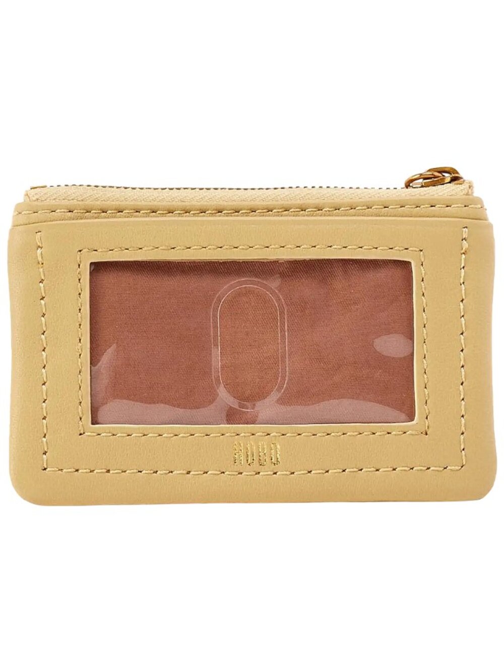 HOBO Lumen Leather Zip Card Case Wallet Flax Yellow NWT - Picture 9 of 10